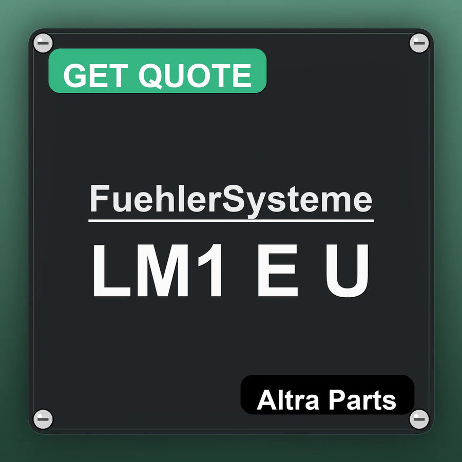 FuehlerSysteme LM1 E U industrial nameplate style image – Altra Parts. GET QUOTE.