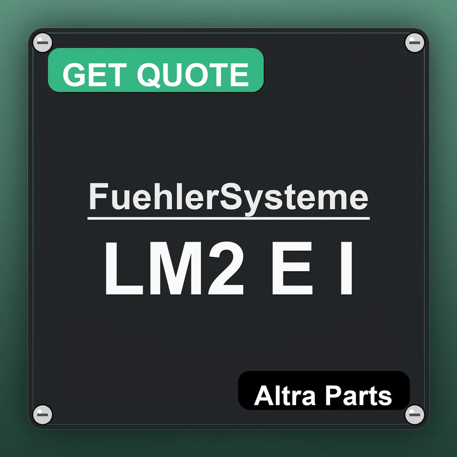 FuehlerSysteme LM2 E I industrial nameplate style image – Altra Parts. GET QUOTE.