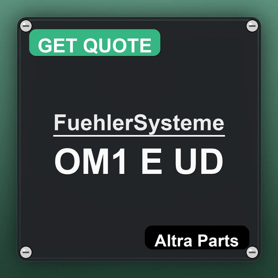FuehlerSysteme OM1 E UD industrial nameplate style image – Altra Parts. GET QUOTE.