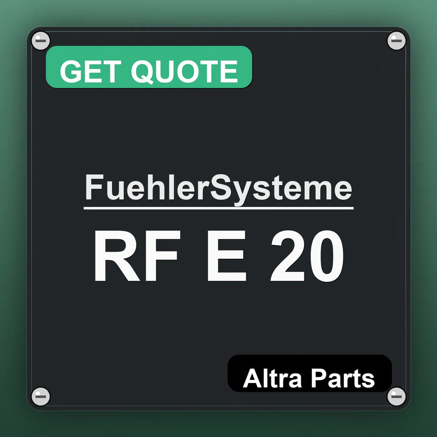 FuehlerSysteme RF E 20 industrial nameplate style image – Altra Parts. GET QUOTE.
