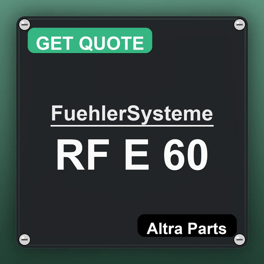 FuehlerSysteme RF E 60 industrial nameplate style image – Altra Parts. GET QUOTE.