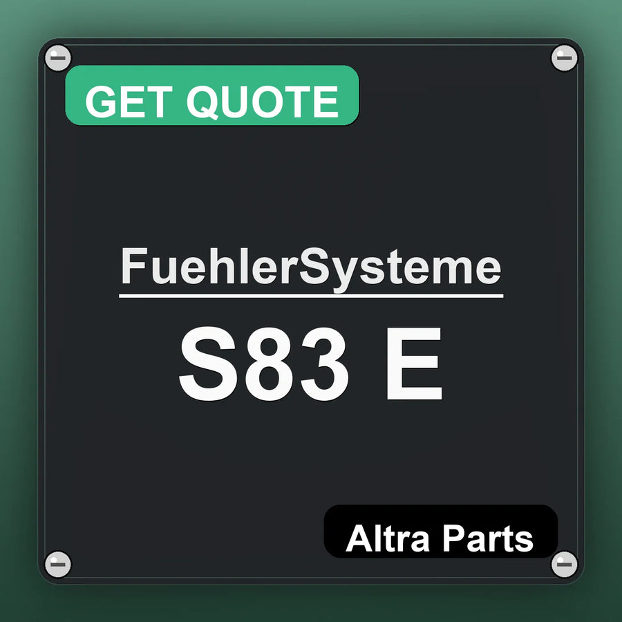 FuehlerSysteme S83 E industrial nameplate style image – Altra Parts. GET QUOTE.