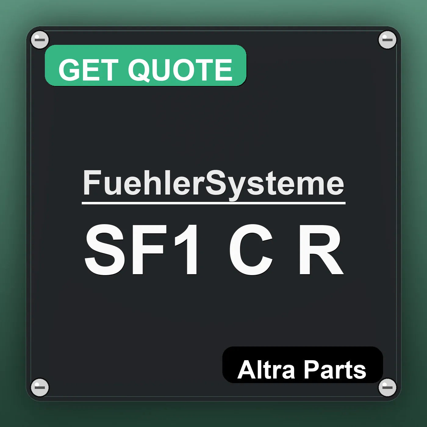 FuehlerSysteme SF1 C R industrial nameplate style image – Altra Parts. GET QUOTE.