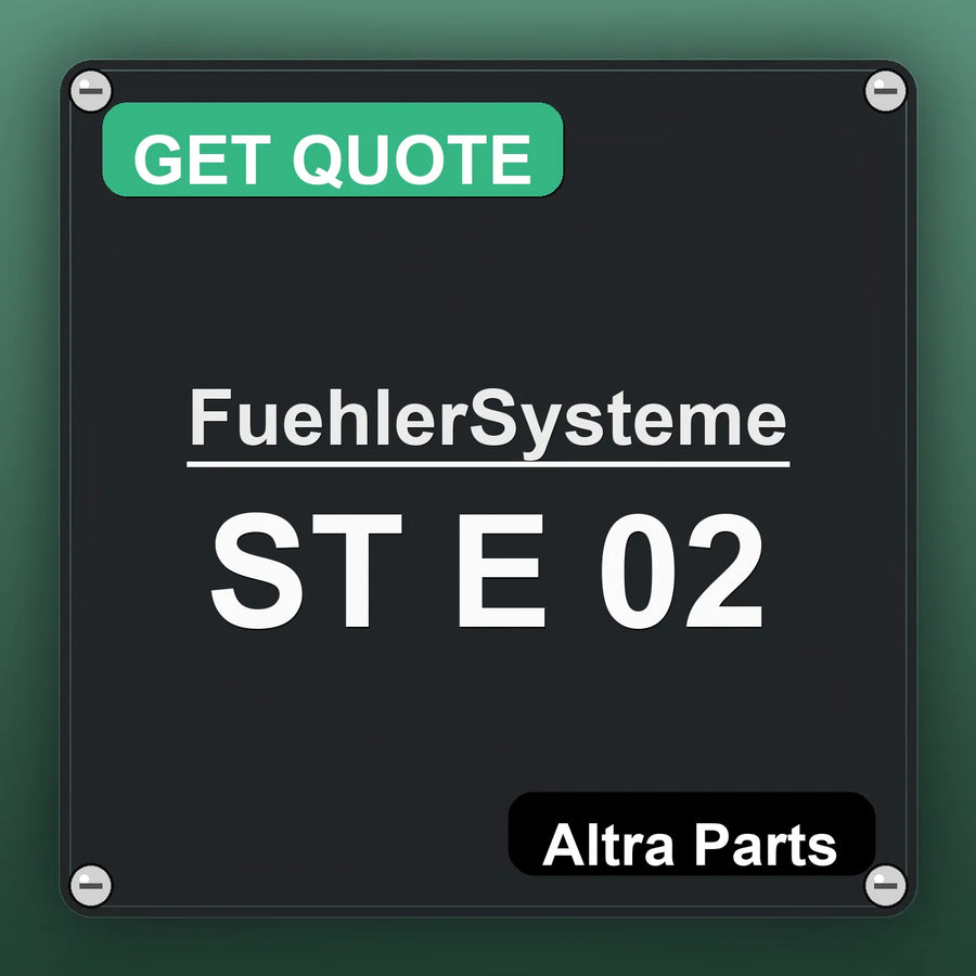 FuehlerSysteme ST E 02 industrial nameplate style image – Altra Parts. GET QUOTE.