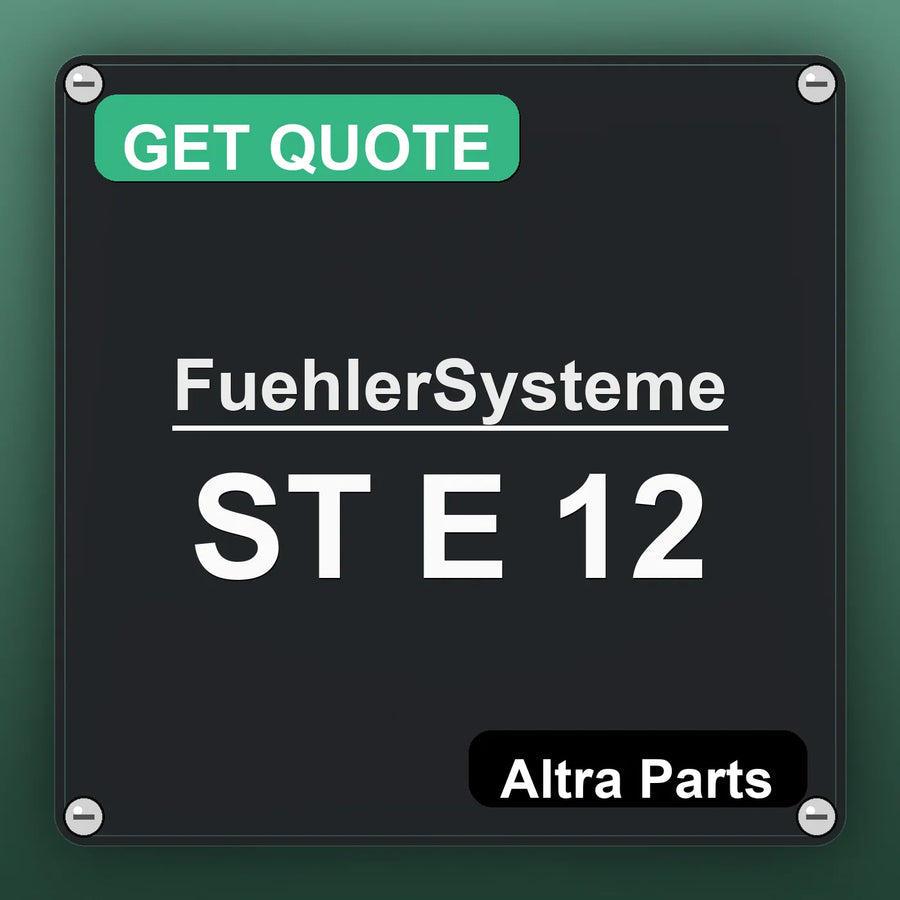FuehlerSysteme ST E 12 industrial nameplate style image – Altra Parts. GET QUOTE.