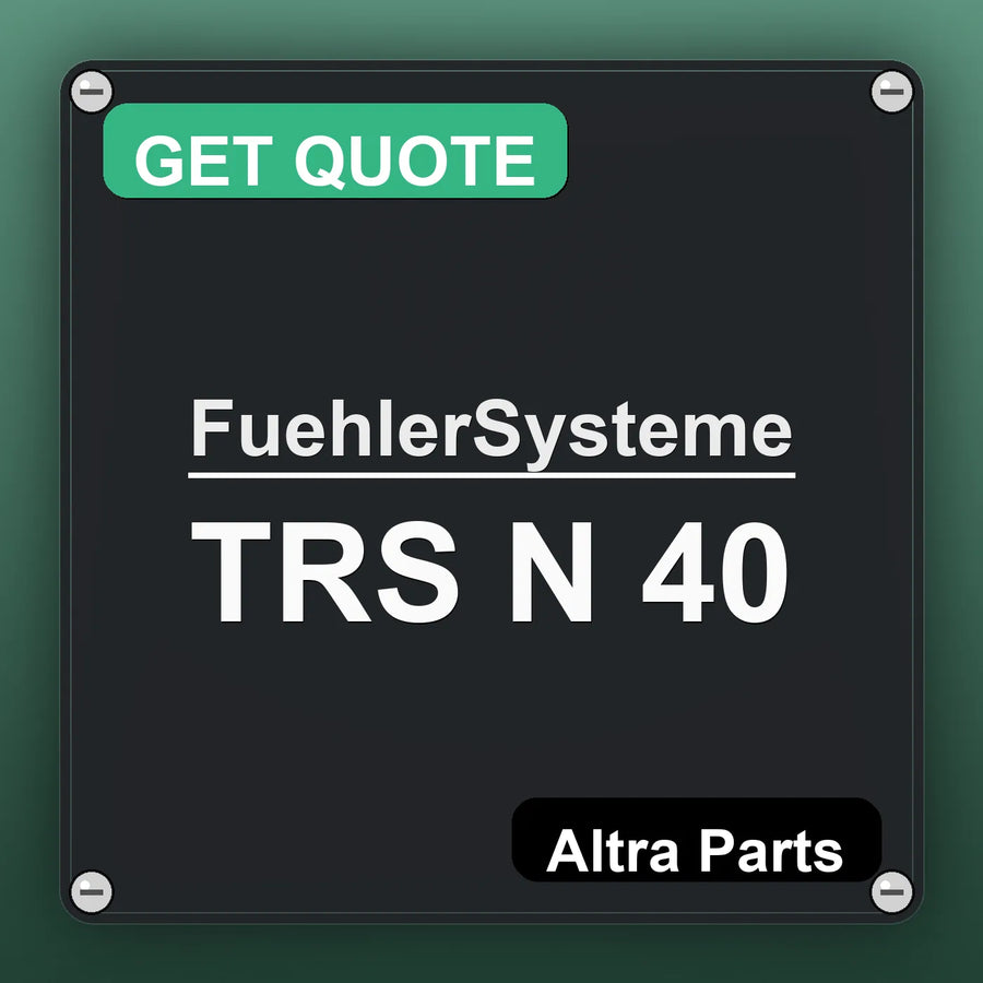FuehlerSysteme TRS N 40 industrial nameplate style image – Altra Parts. GET QUOTE.