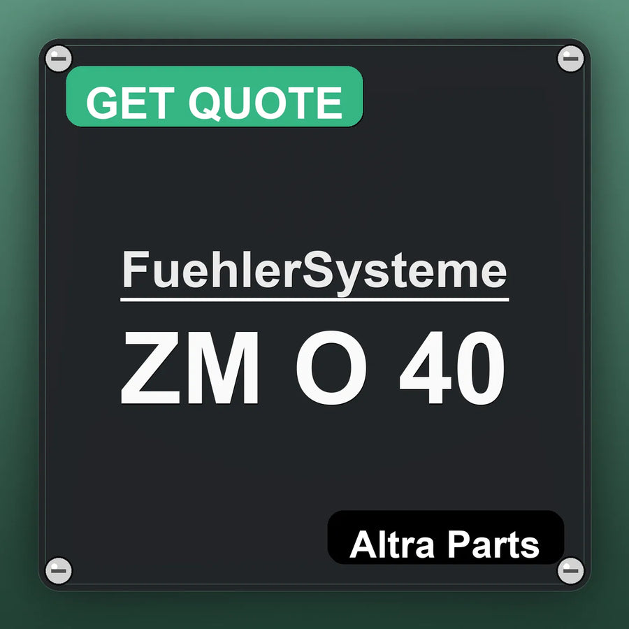FuehlerSysteme ZM O 40 industrial nameplate style image – Altra Parts. GET QUOTE.