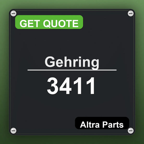 Gehring 3411 industrial nameplate style image – Altra Parts. GET QUOTE.