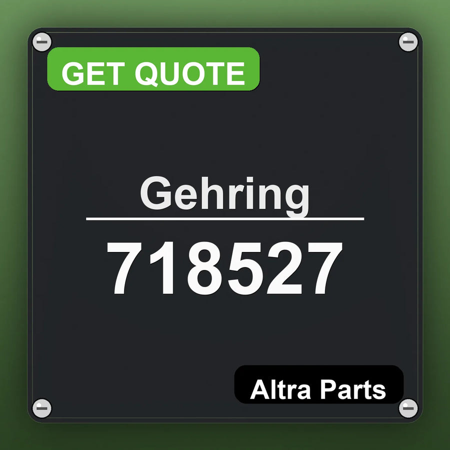 Gehring 718527 industrial nameplate style image – Altra Parts. GET QUOTE.