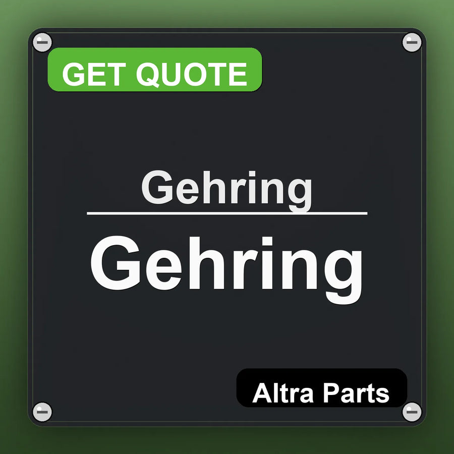 Gehring Gehring industrial nameplate style image – Altra Parts. GET QUOTE.