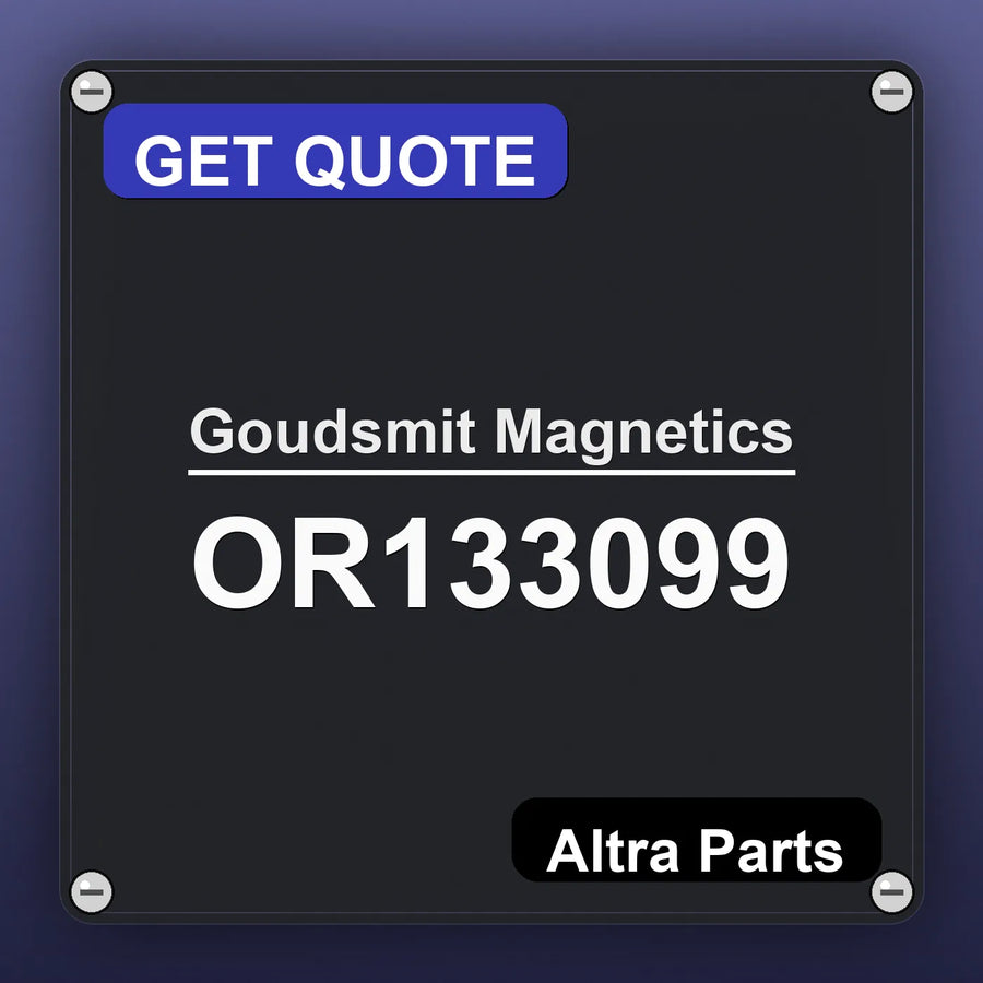 Goudsmit Magnetics OR133099 industrial nameplate style image – Altra Parts. GET QUOTE.