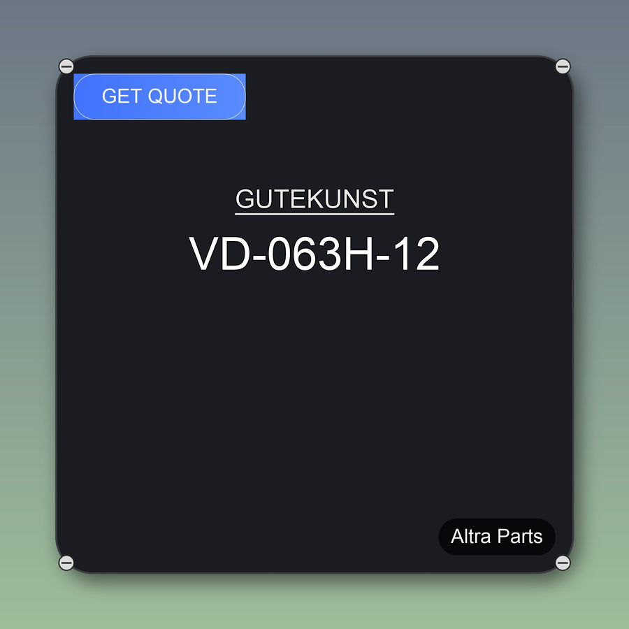 GUTEKUNST VD-063H-12 industrial spare part – fast international delivery & worldwide shipping