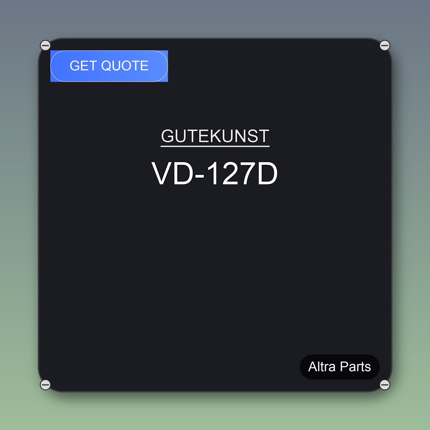 GUTEKUNST VD-127D industrial spare part – fast international delivery & worldwide shipping