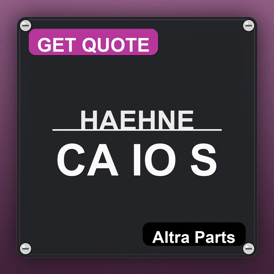 HAEHNE CA IO S industrial nameplate style image – Altra Parts. GET QUOTE.