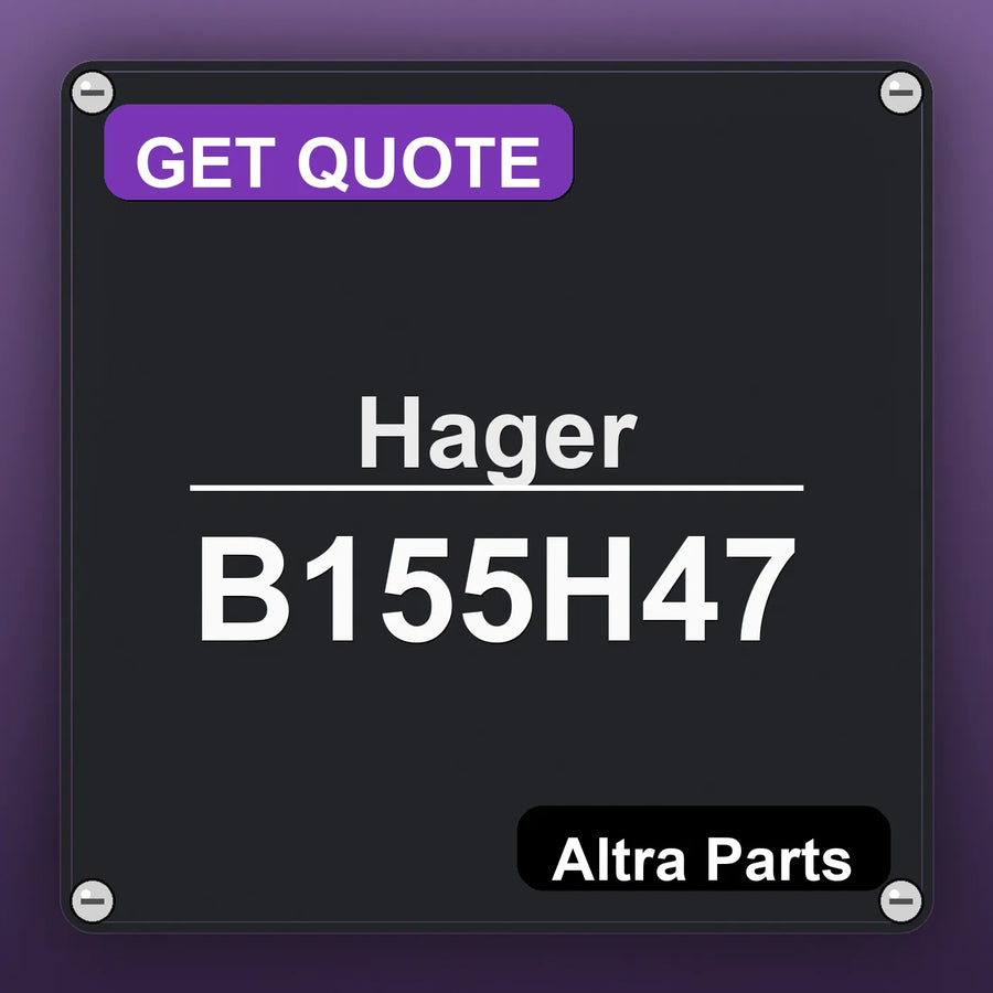 Hager B155H47 industrial nameplate style image – Altra Parts. GET QUOTE.