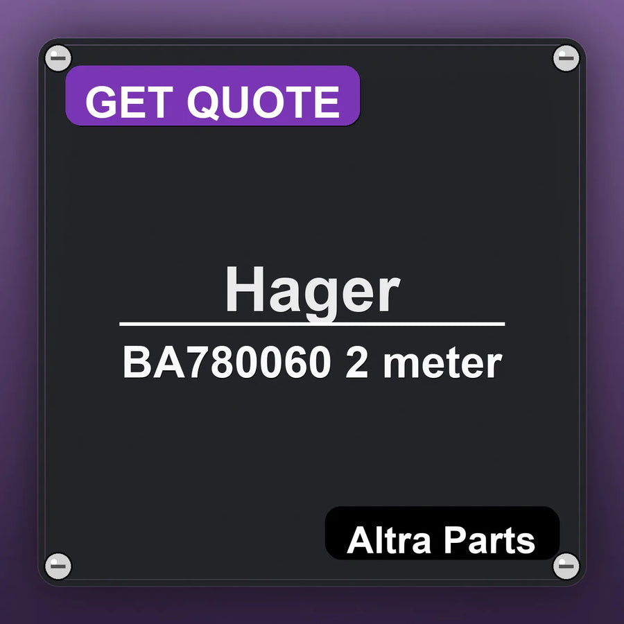 Hager BA780060 2 meter industrial nameplate style image – Altra Parts. GET QUOTE.