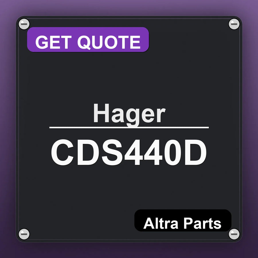 Hager CDS440D industrial nameplate style image – Altra Parts. GET QUOTE.