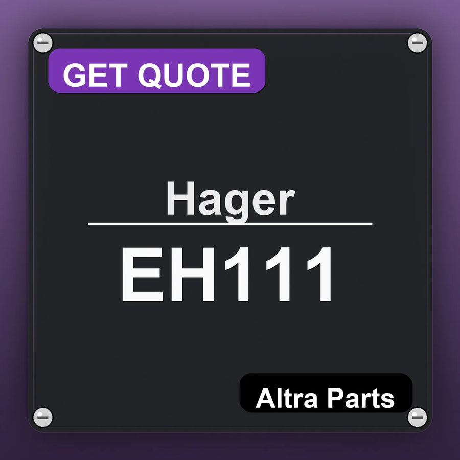 Hager EH111 industrial nameplate style image – Altra Parts. GET QUOTE.