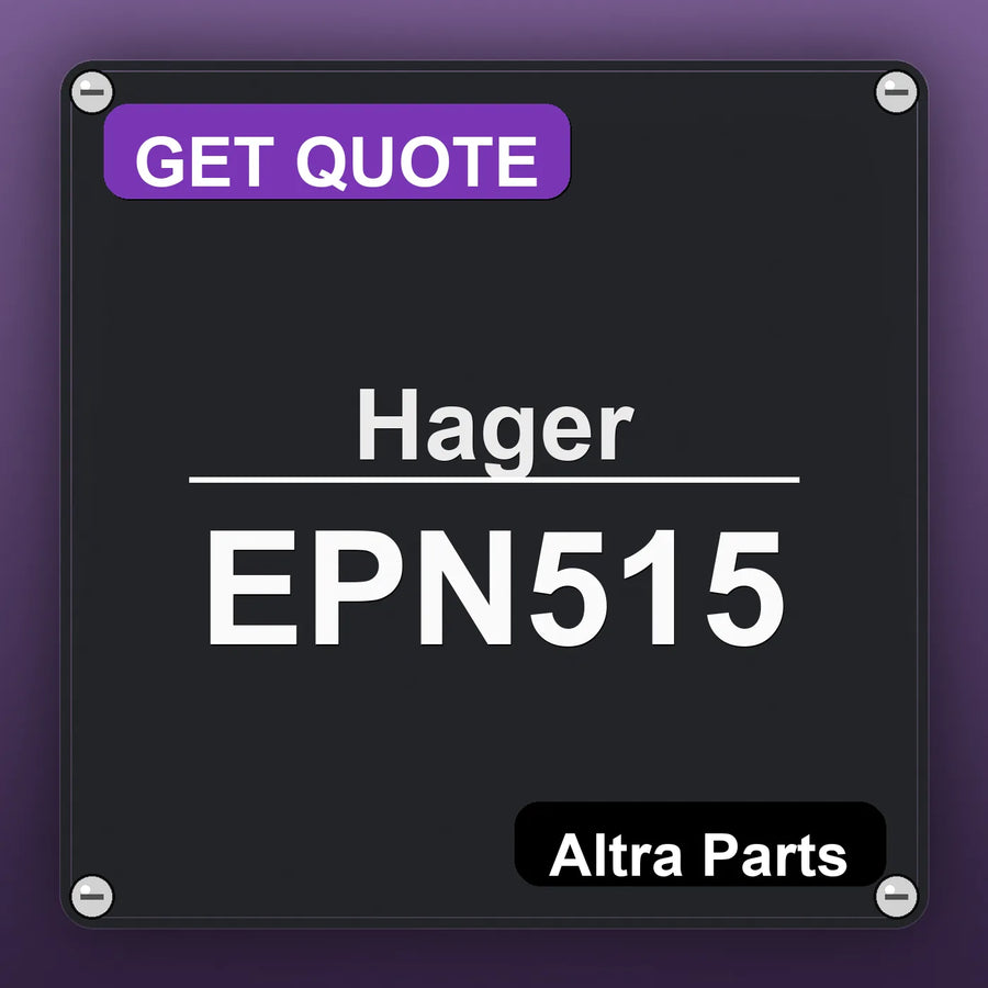 Hager EPN515 industrial nameplate style image – Altra Parts. GET QUOTE.