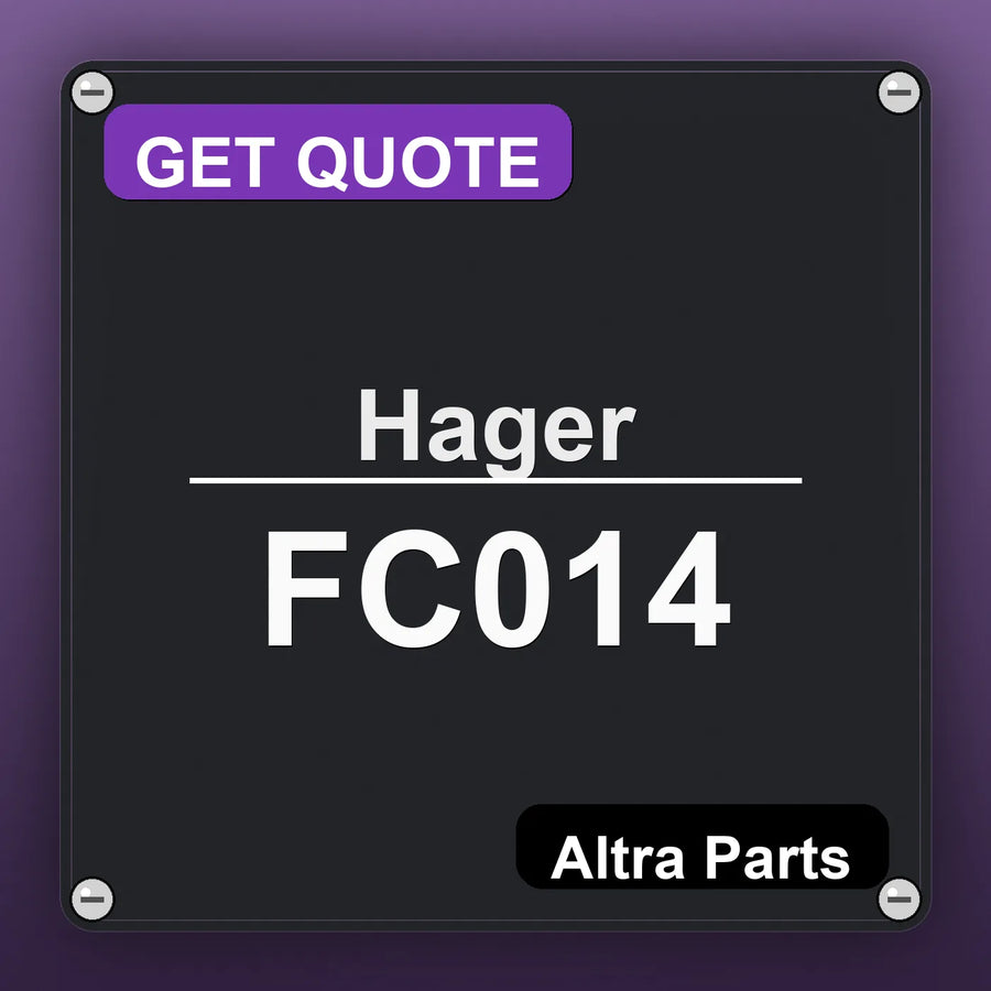 Hager FC014 industrial nameplate style image – Altra Parts. GET QUOTE.