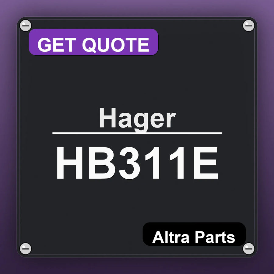 Hager HB311E industrial nameplate style image – Altra Parts. GET QUOTE.