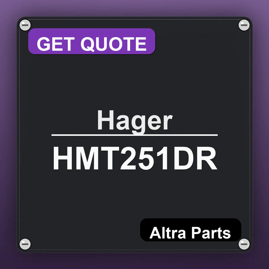 Hager HMT251DR industrial nameplate style image – Altra Parts. GET QUOTE.