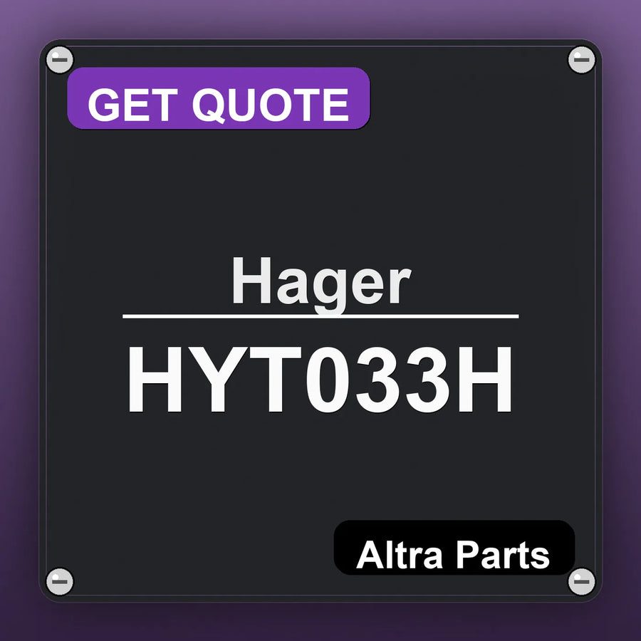 Hager HYT033H industrial nameplate style image – Altra Parts. GET QUOTE.
