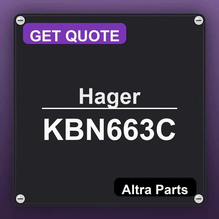 Hager KBN663C industrial nameplate style image – Altra Parts. GET QUOTE.