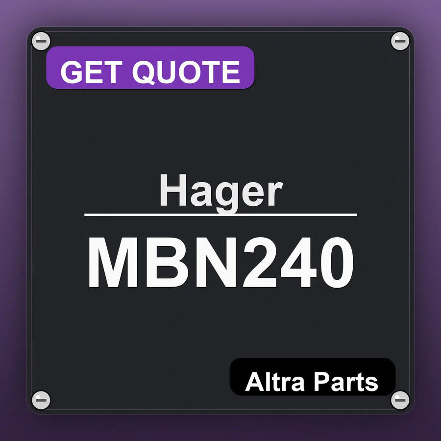 Hager MBN240 industrial nameplate style image – Altra Parts. GET QUOTE.