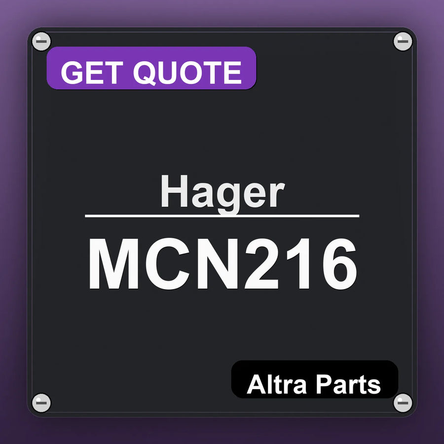 Hager MCN216 industrial nameplate style image – Altra Parts. GET QUOTE.