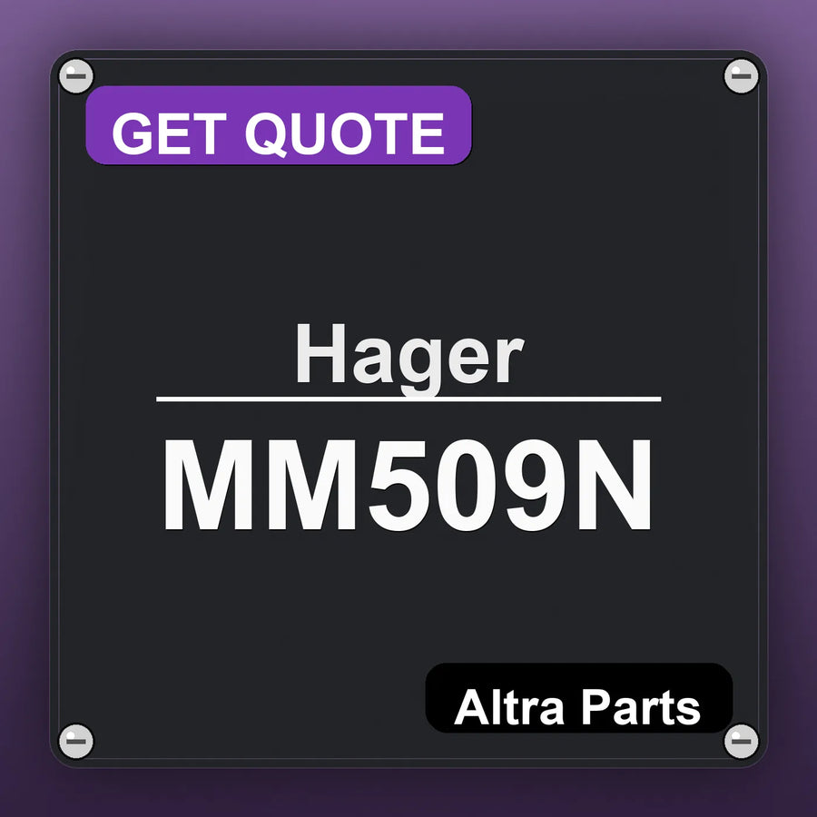 Hager MM509N industrial nameplate style image – Altra Parts. GET QUOTE.