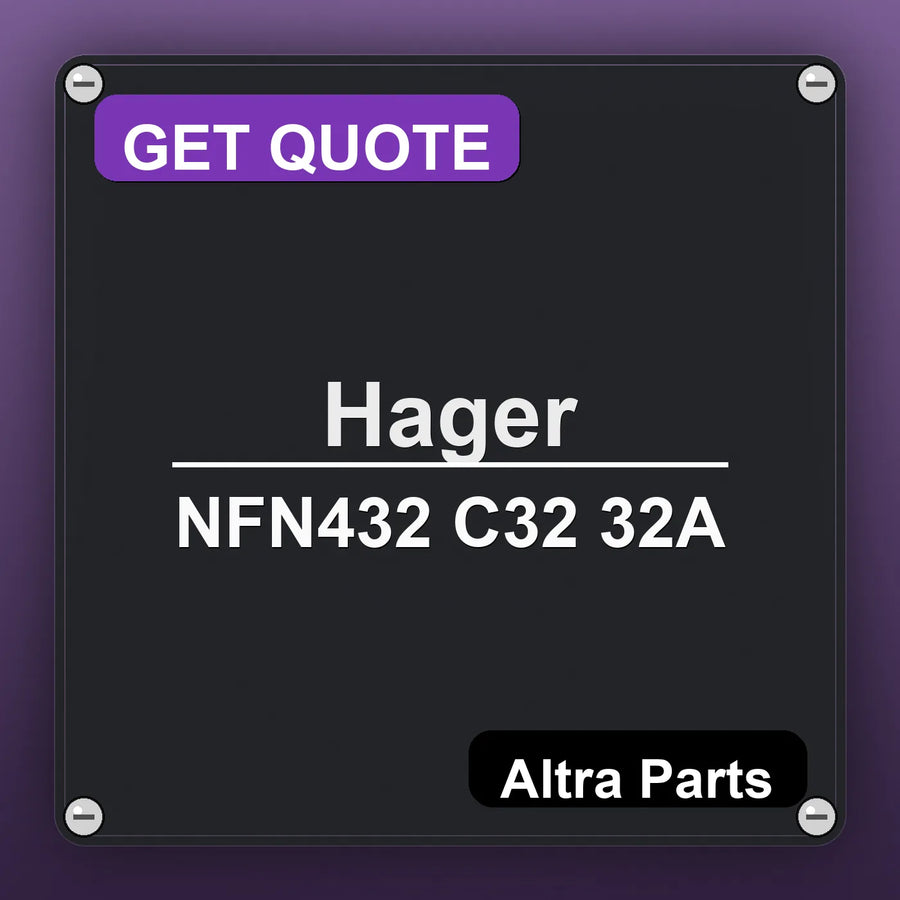 Hager NFN432 C32 32A industrial nameplate style image – Altra Parts. GET QUOTE.