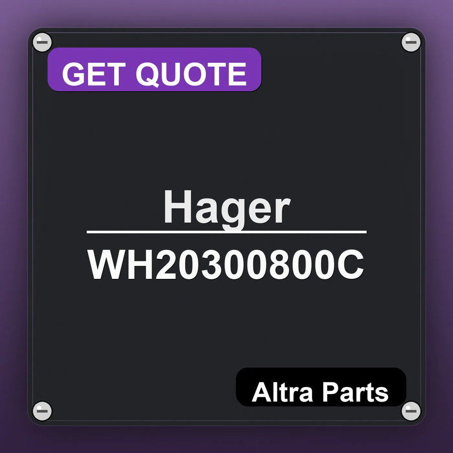 Hager WH20300800C industrial nameplate style image – Altra Parts. GET QUOTE.