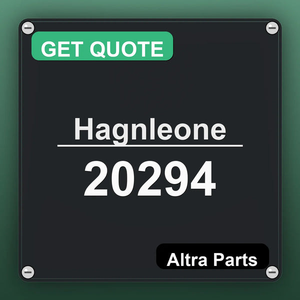 Hagnleone 20294 industrial nameplate style image – Altra Parts. GET QUOTE.