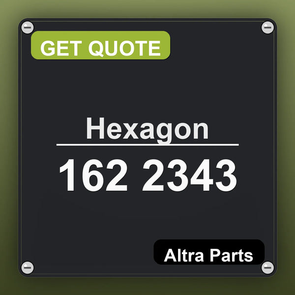 Hexagon 162 2343 industrial nameplate style image – Altra Parts. GET QUOTE.