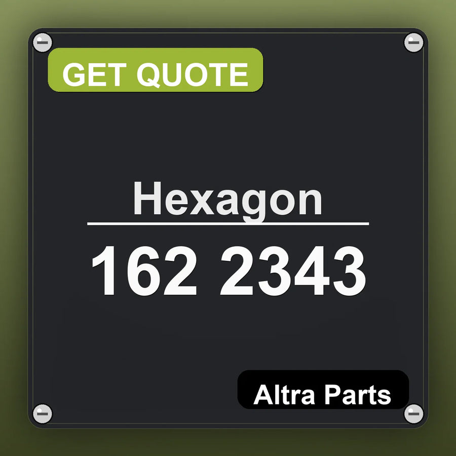 Hexagon 162 2343 industrial nameplate style image – Altra Parts. GET QUOTE.