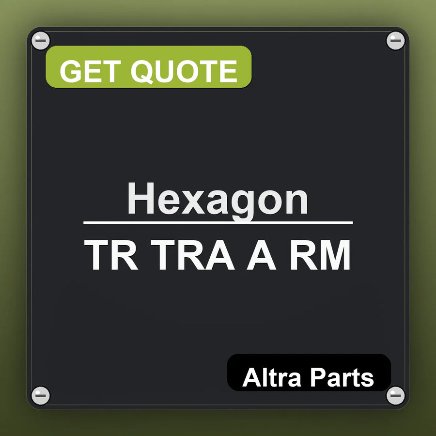 Hexagon TR TRA A RM industrial nameplate style image – Altra Parts. GET QUOTE.
