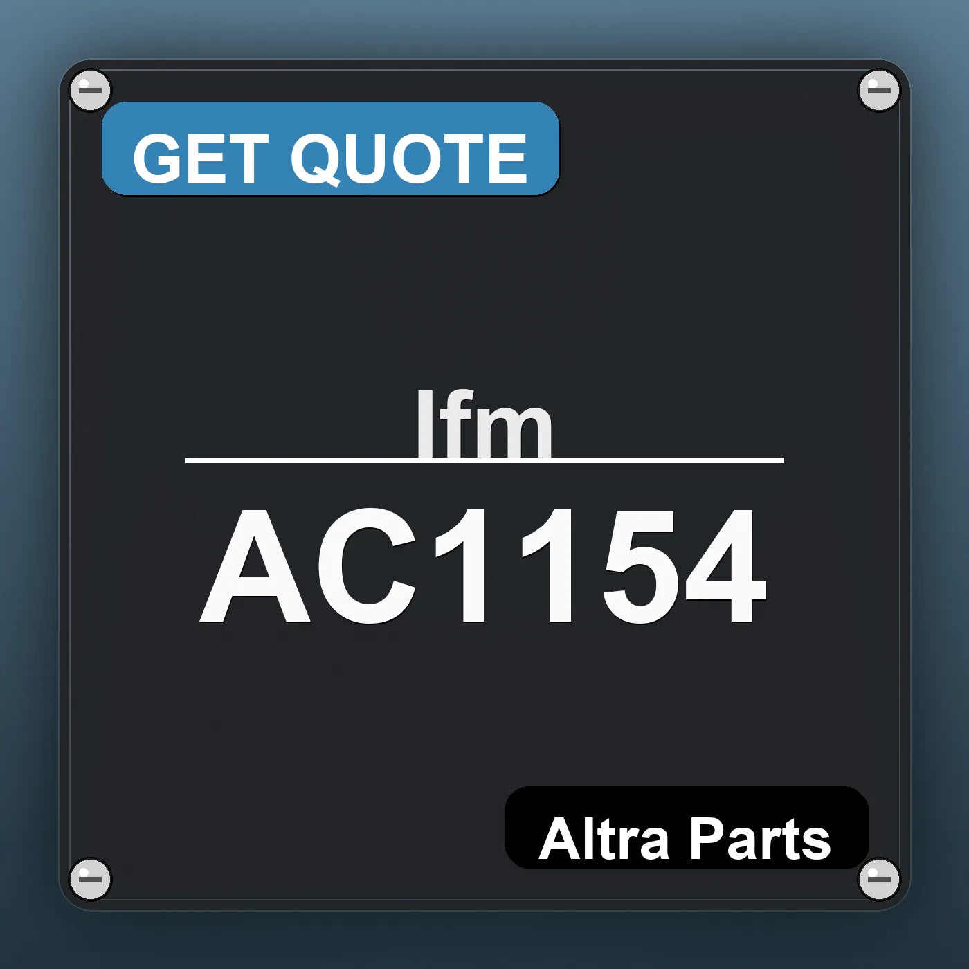 Ifm AC1154 industrial nameplate style image – Altra Parts. GET QUOTE.