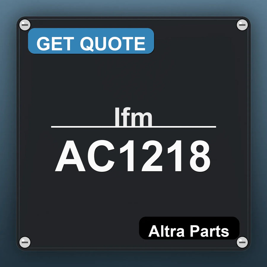 Ifm AC1218 industrial nameplate style image – Altra Parts. GET QUOTE.