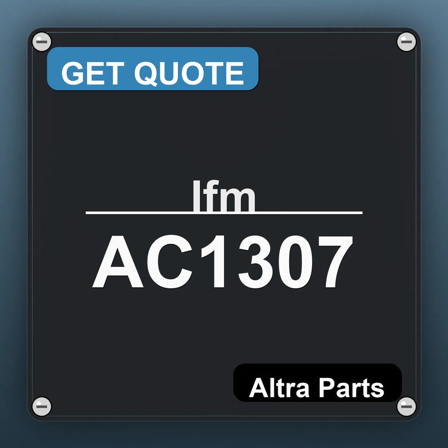 Ifm AC1307 industrial nameplate style image – Altra Parts. GET QUOTE.