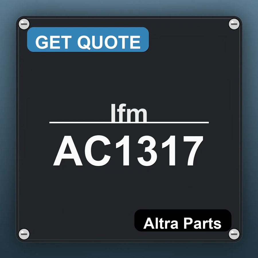 Ifm AC1317 industrial nameplate style image – Altra Parts. GET QUOTE.