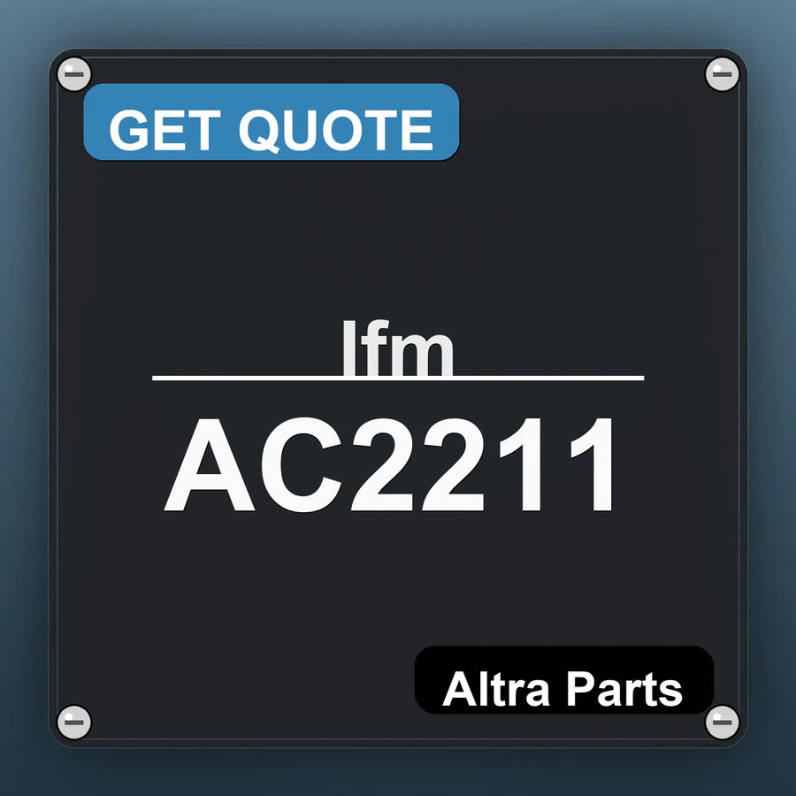 Ifm AC2211 industrial nameplate style image – Altra Parts. GET QUOTE.