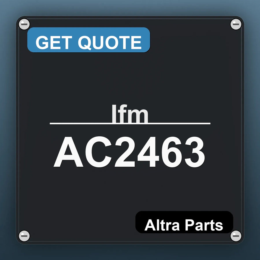 Ifm AC2463 industrial nameplate style image – Altra Parts. GET QUOTE.