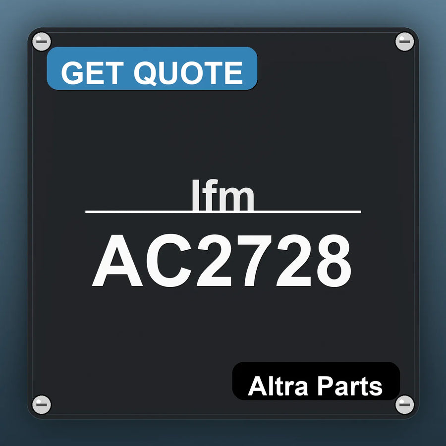 Ifm AC2728 industrial nameplate style image – Altra Parts. GET QUOTE.