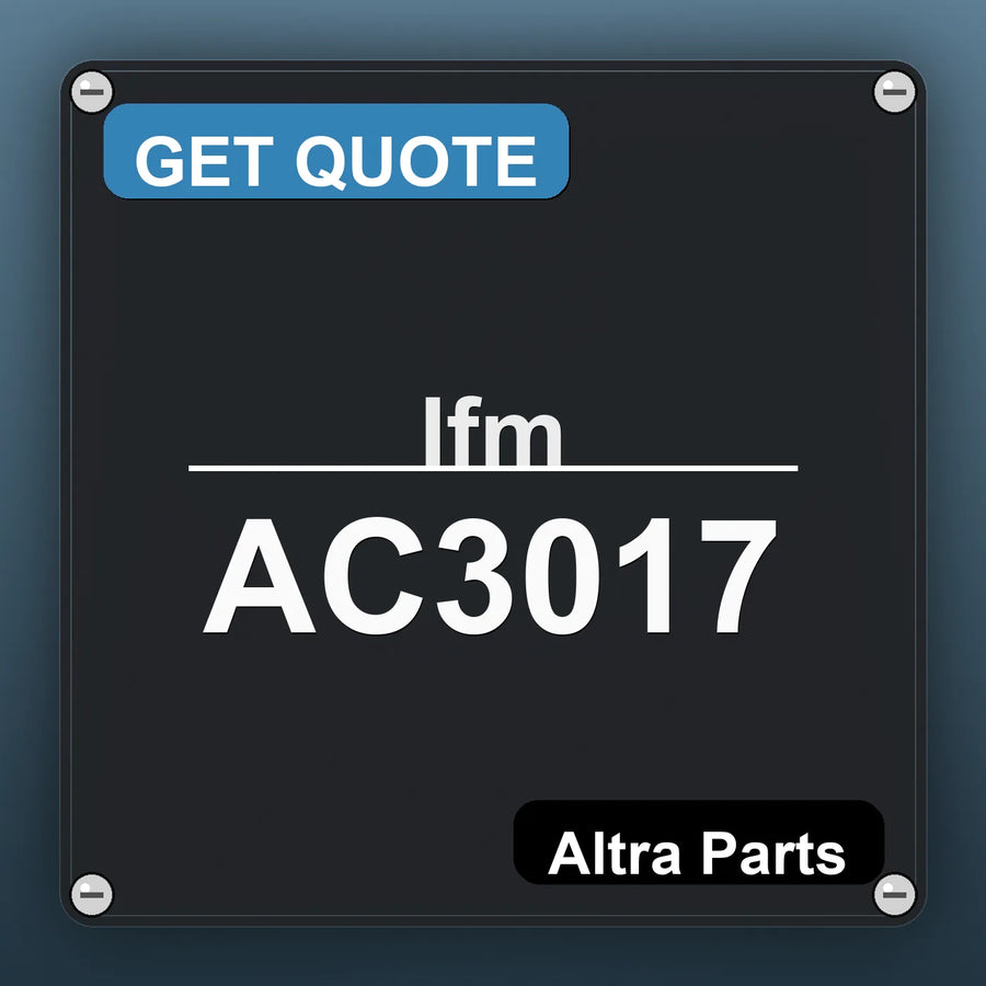 Ifm AC3017 industrial nameplate style image – Altra Parts. GET QUOTE.