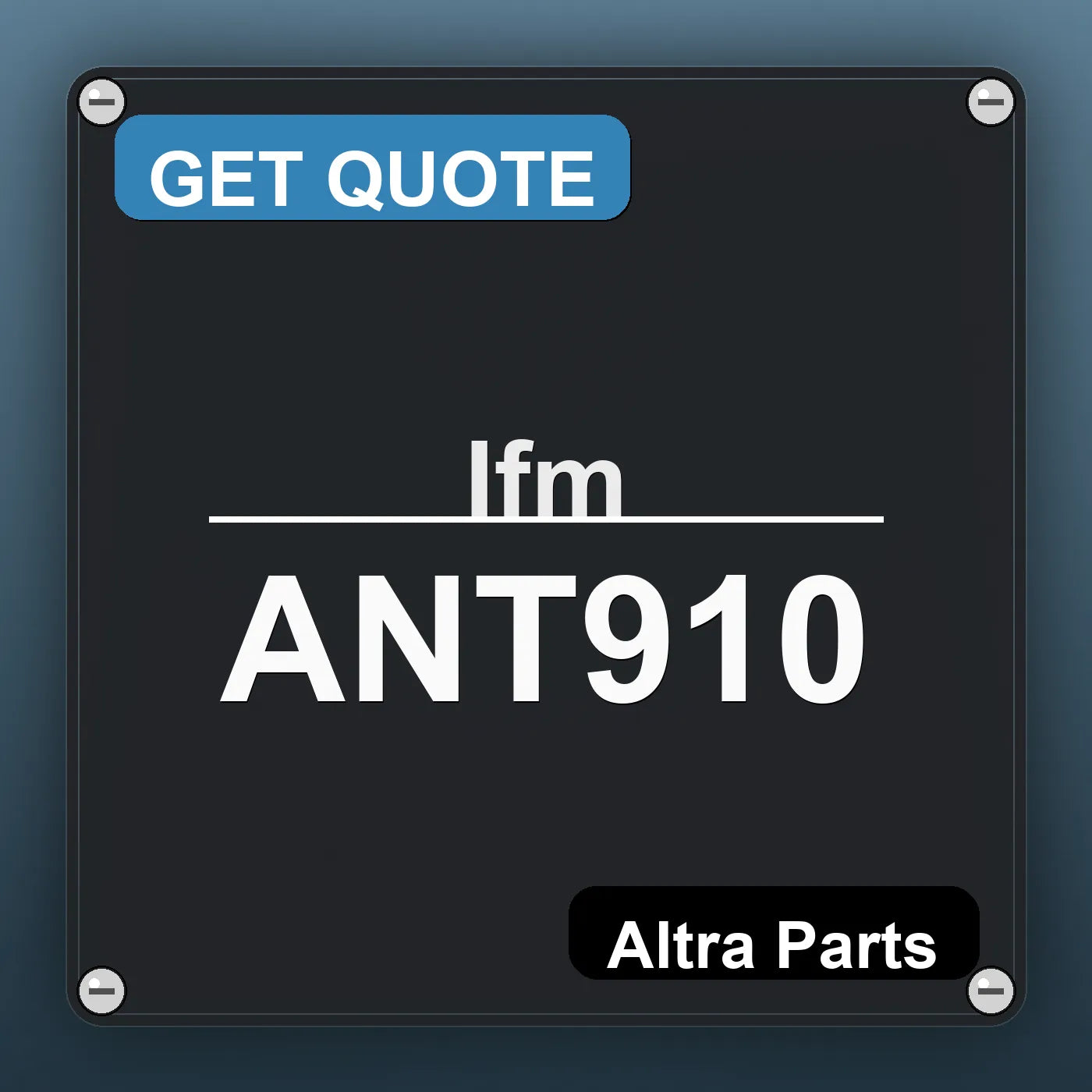Ifm ANT910 industrial nameplate style image – Altra Parts. GET QUOTE.