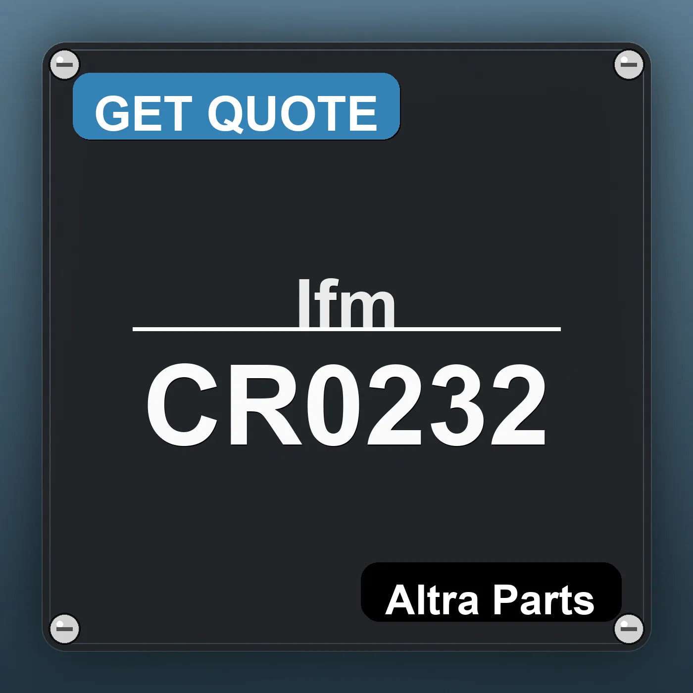 Ifm CR0232 industrial nameplate style image – Altra Parts. GET QUOTE.