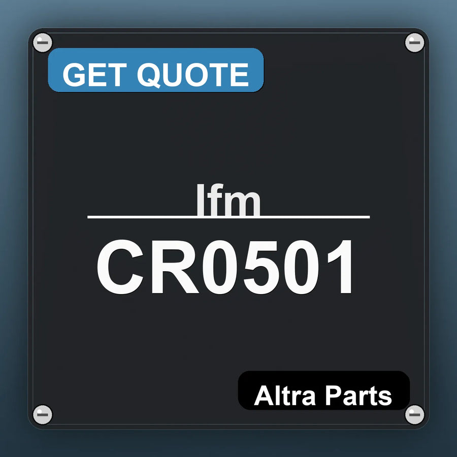 Ifm CR0501 industrial nameplate style image – Altra Parts. GET QUOTE.