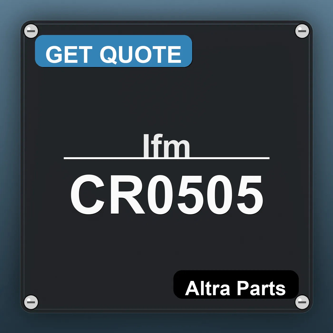 Ifm CR0505 industrial nameplate style image – Altra Parts. GET QUOTE.