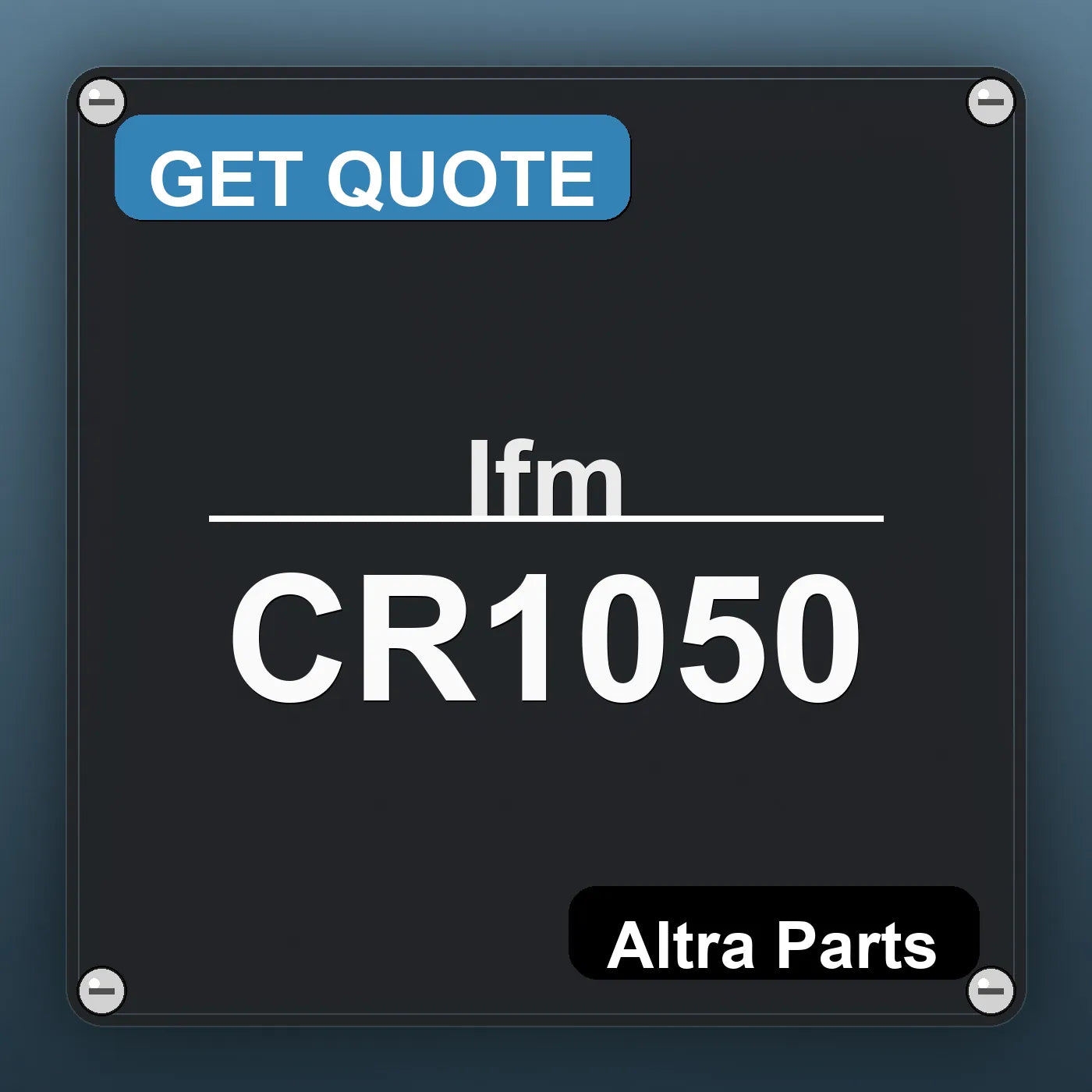 Ifm CR1050 industrial nameplate style image – Altra Parts. GET QUOTE.